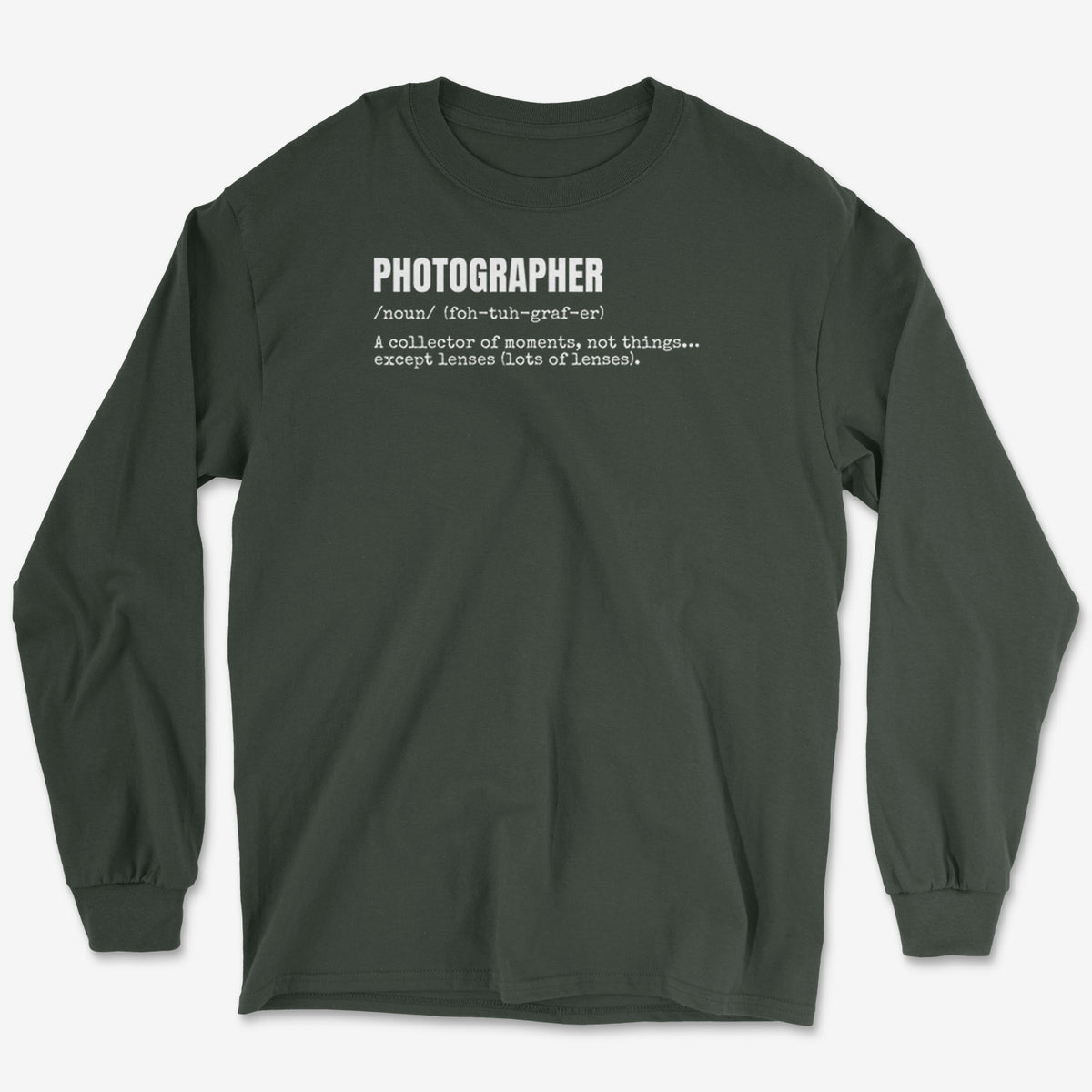 Photographer Definition Long Sleeve Tee