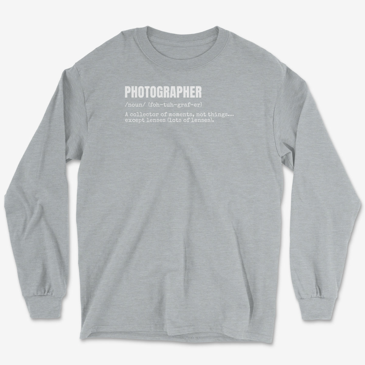 Photographer Definition Long Sleeve Tee