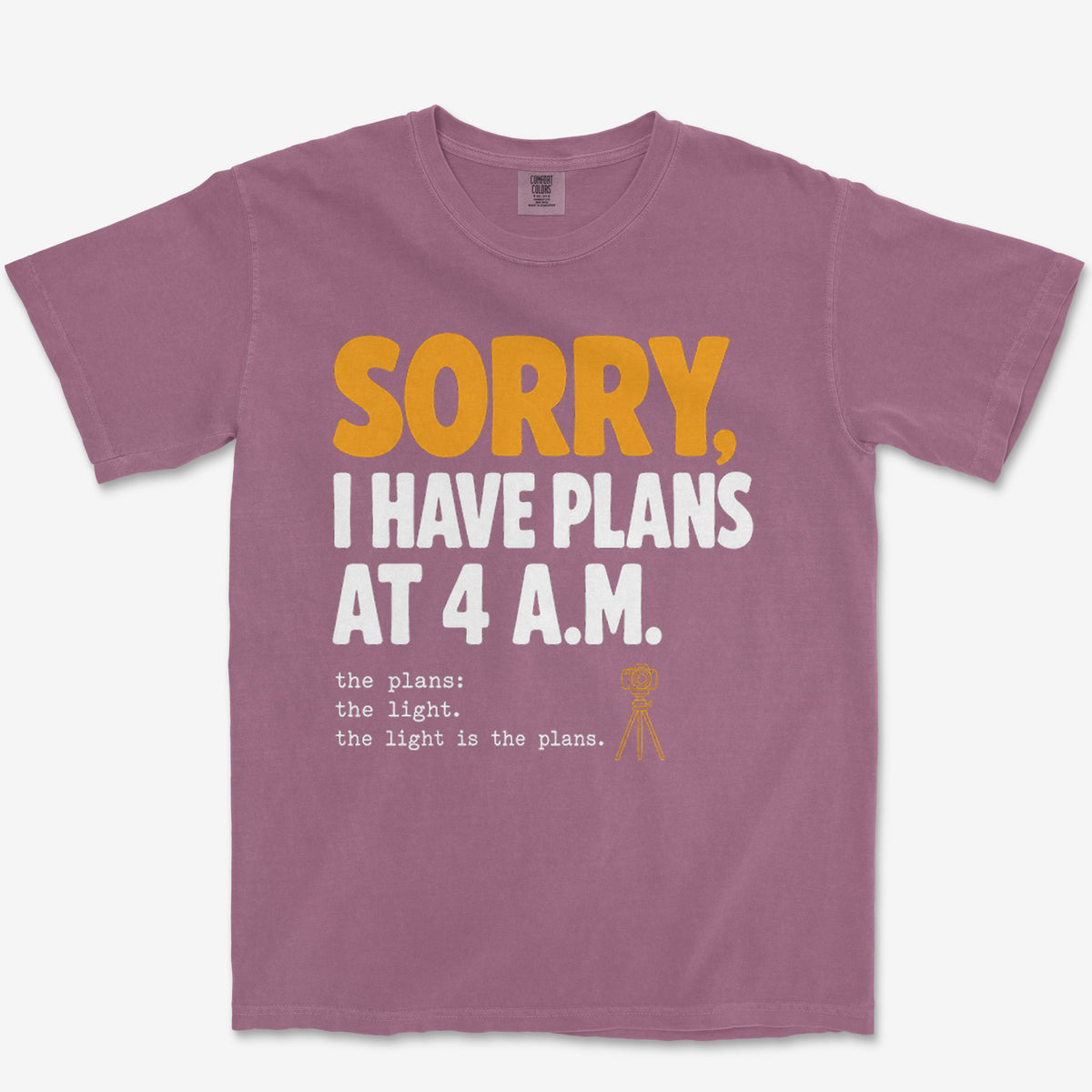 Plans At 4 AM Heavyweight Tee