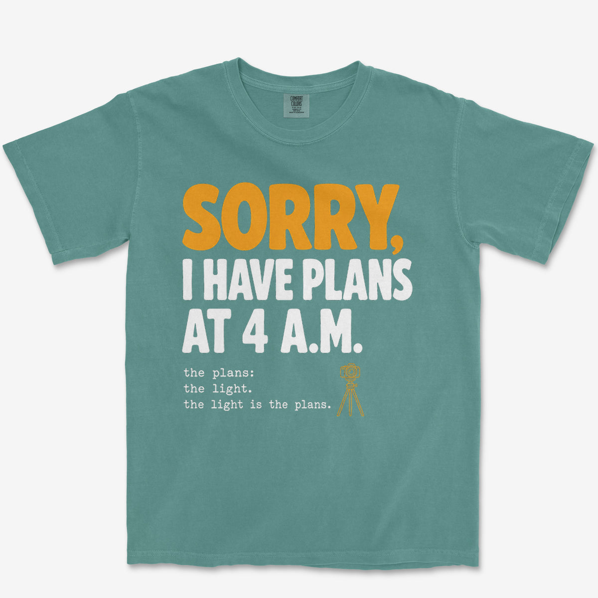 Plans At 4 AM Heavyweight Tee