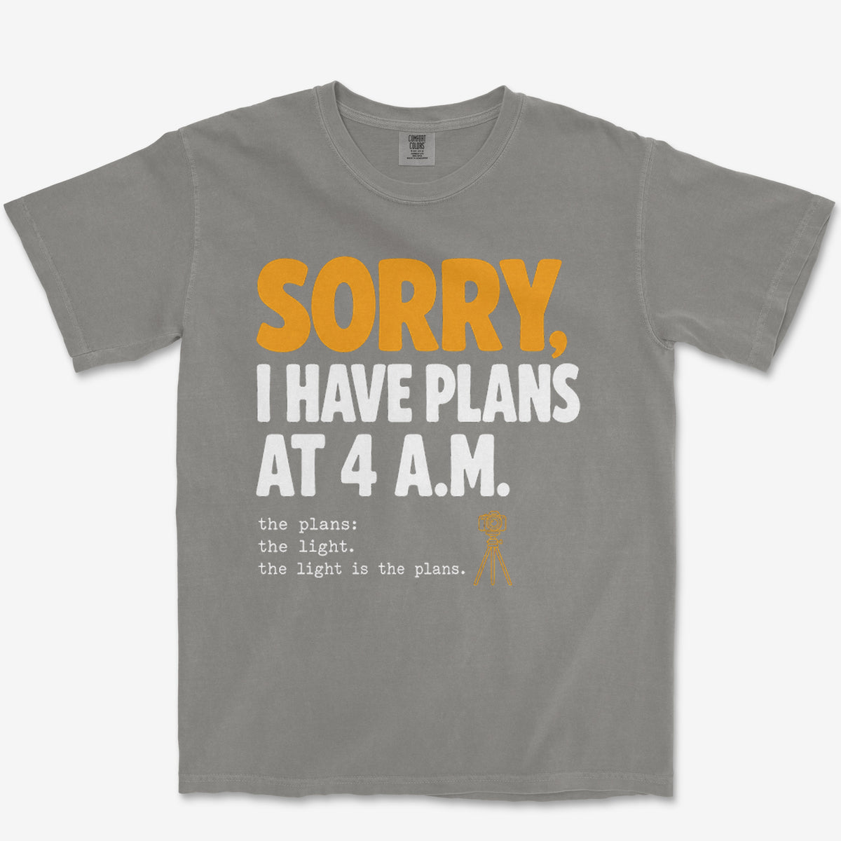 Plans At 4 AM Heavyweight Tee