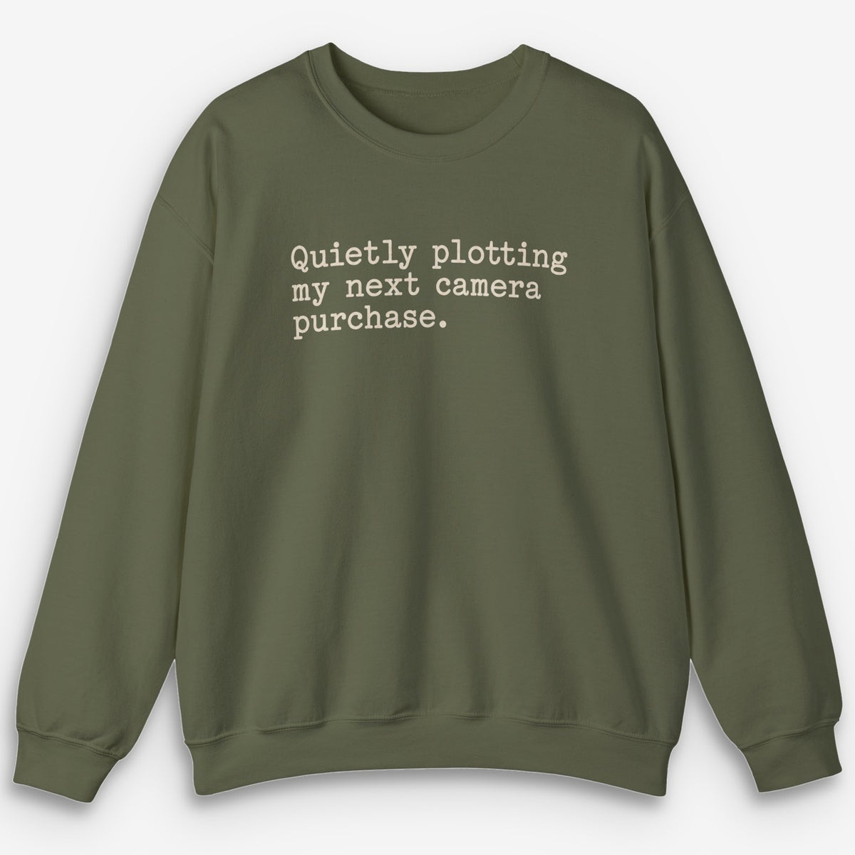 Quietly Plotting Camera Sweatshirt
