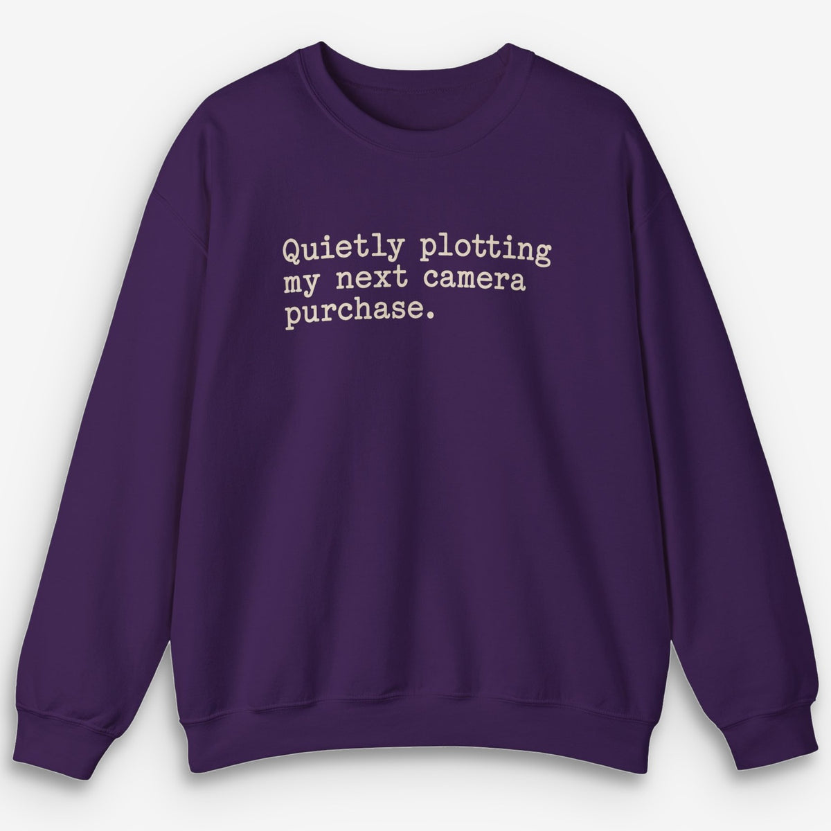 Quietly Plotting Camera Sweatshirt