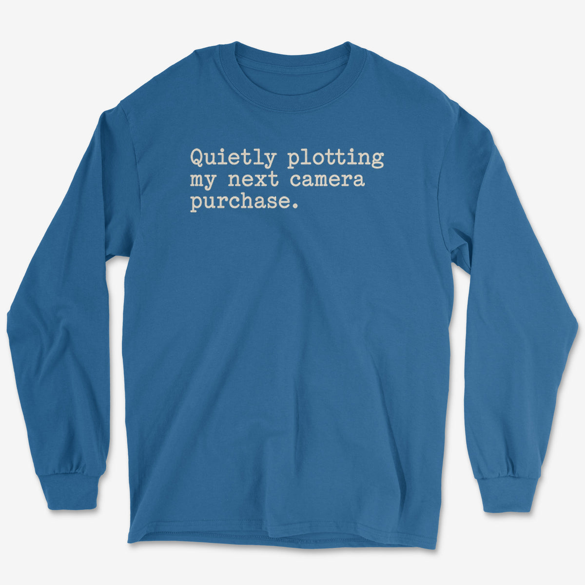 Quietly Plotting Camera Long Sleeve Tee