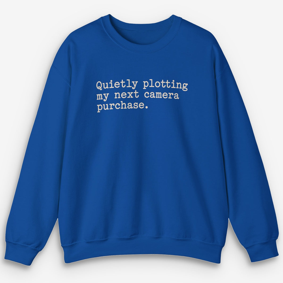 Quietly Plotting Camera Sweatshirt