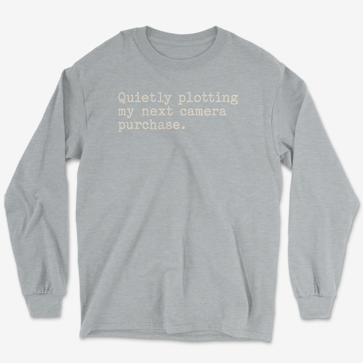 Quietly Plotting Camera Long Sleeve Tee