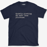 Quietly Plotting Lens T-Shirt — navy