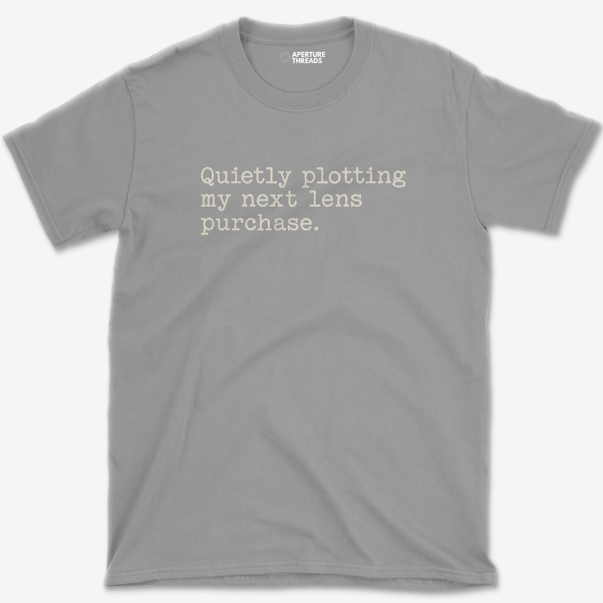 Quietly Plotting Lens T-Shirt — sport grey