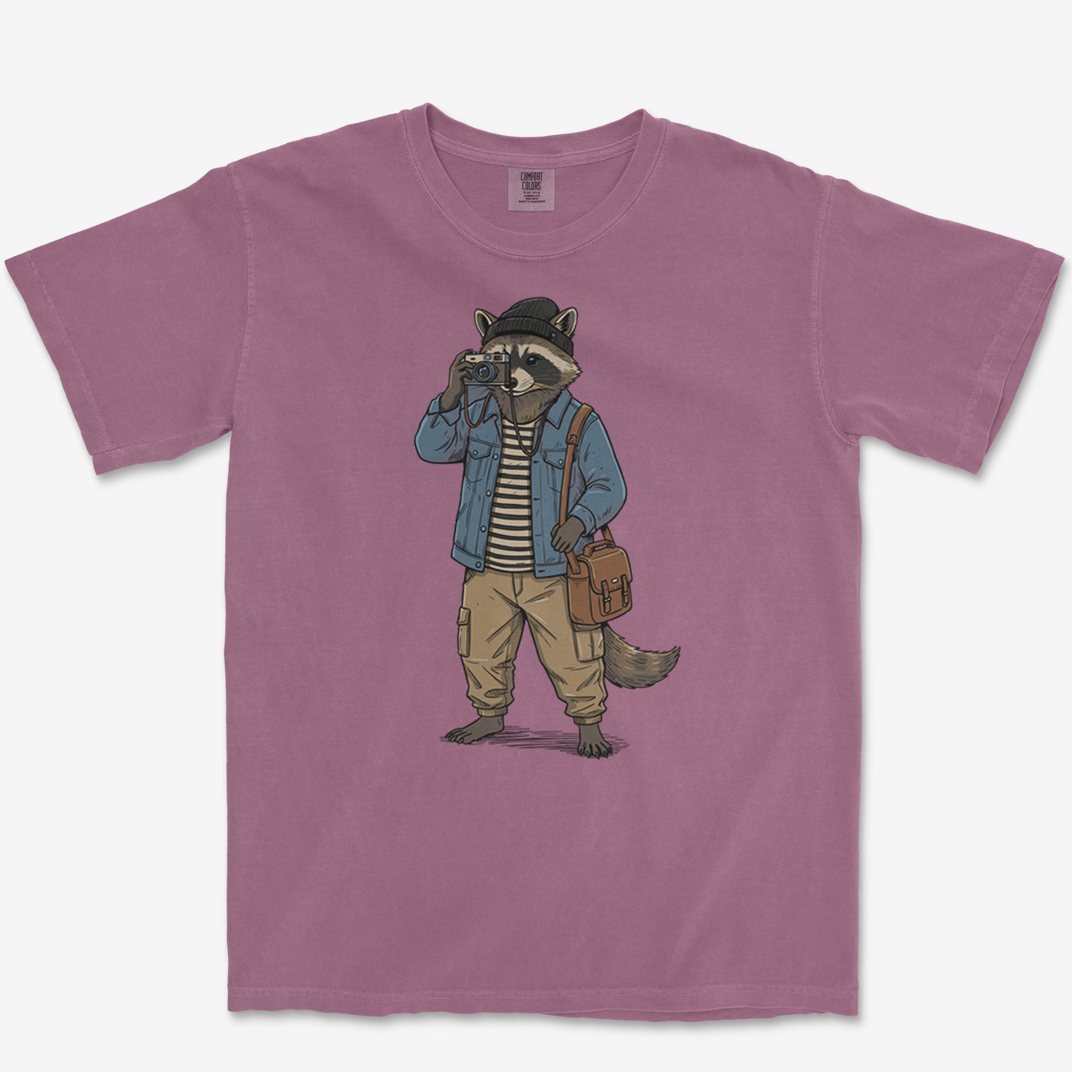 Raccoon Photographer Heavyweight Tee