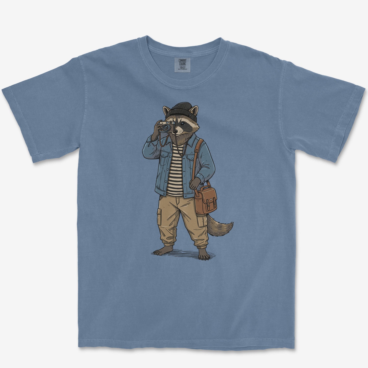 Raccoon Photographer Heavyweight Tee