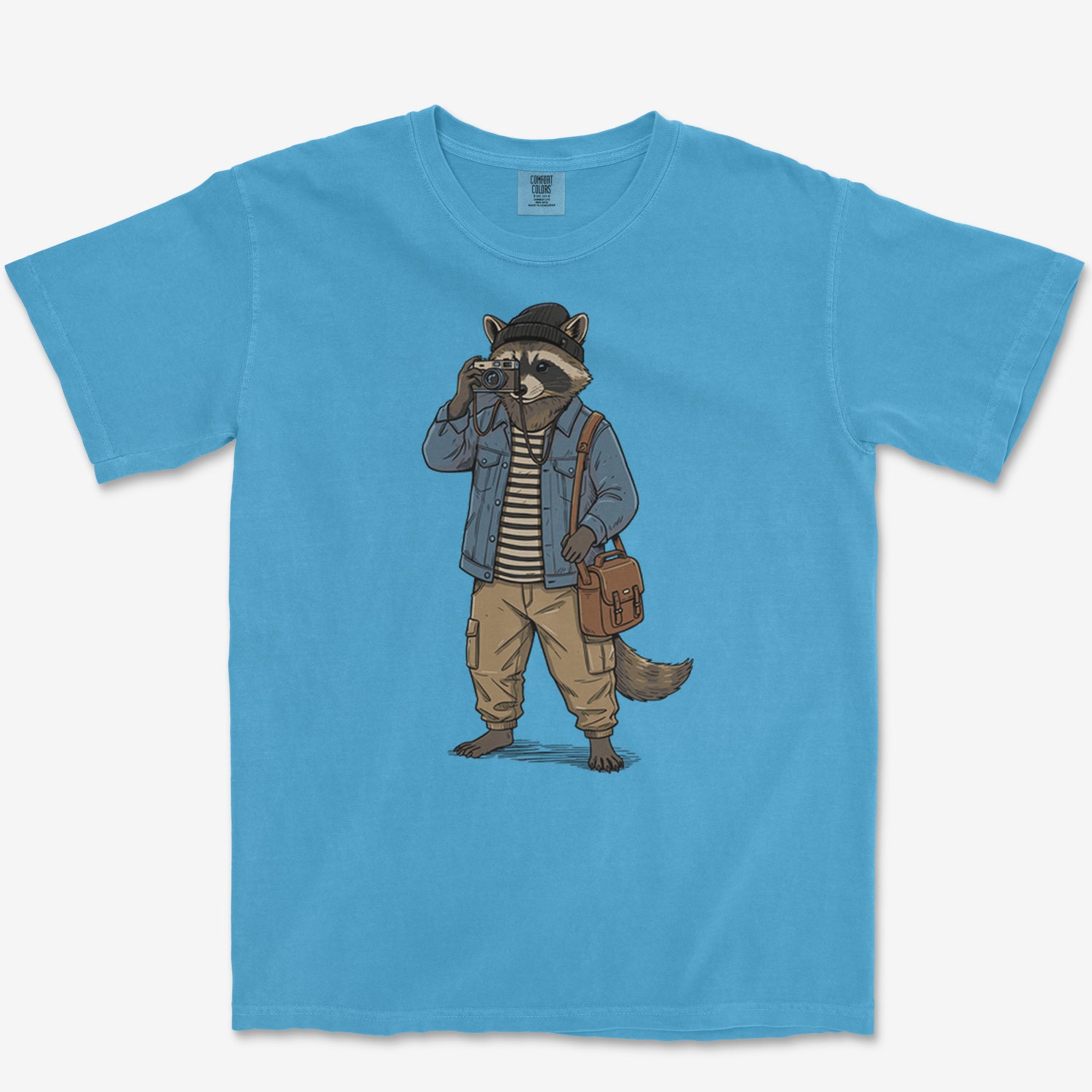 Raccoon Photographer Heavyweight Tee