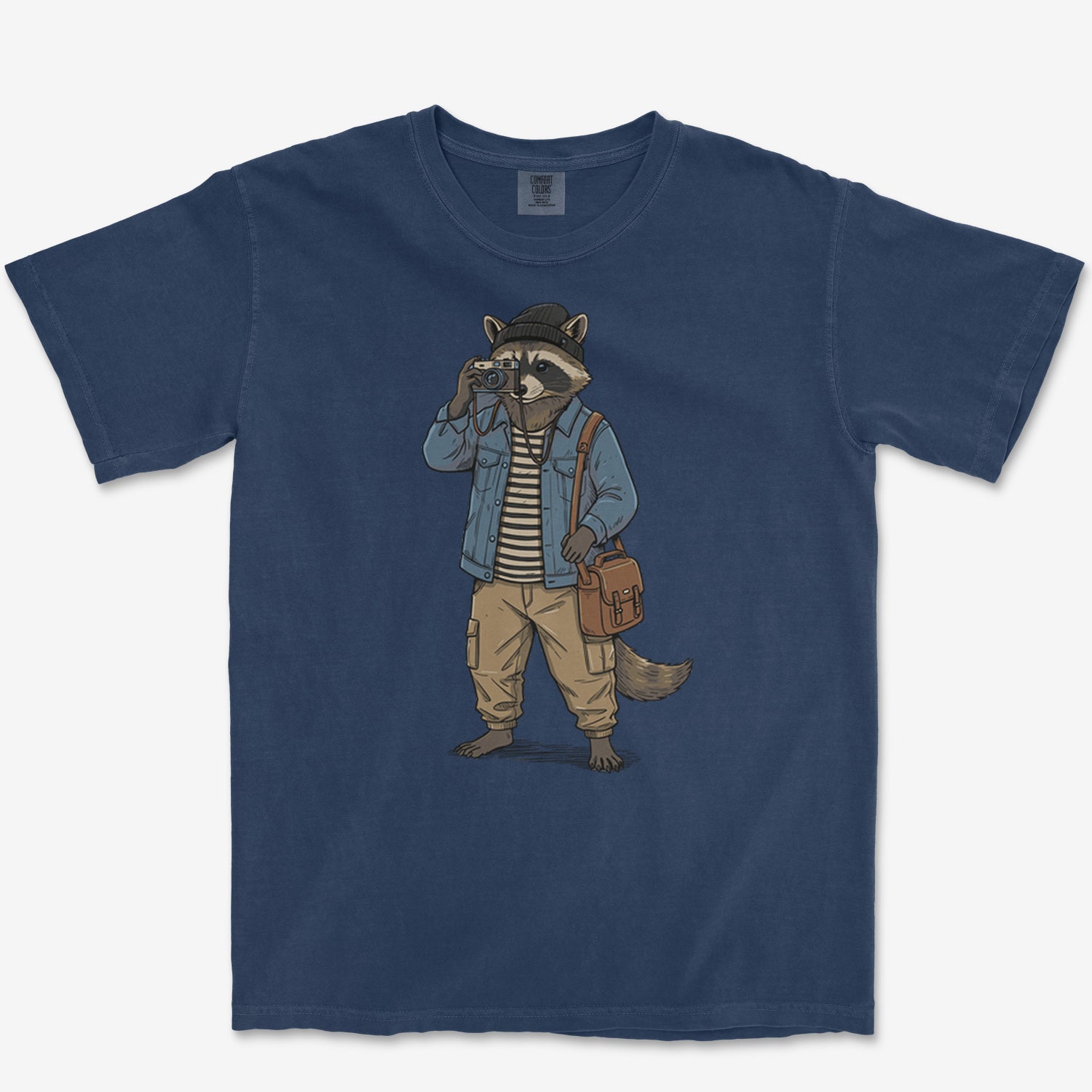 Raccoon Photographer Heavyweight Tee