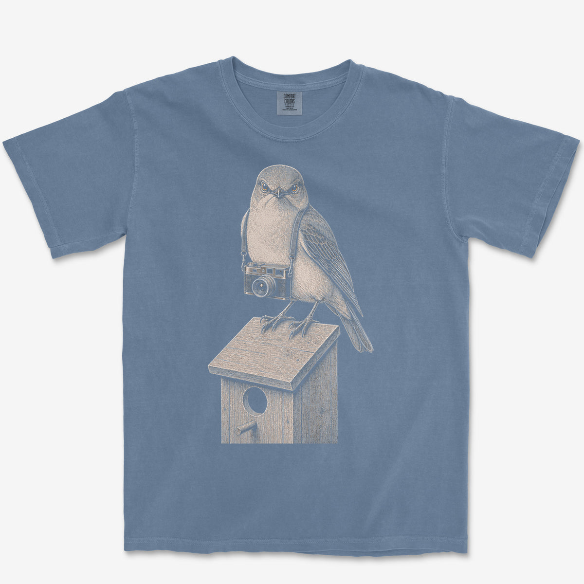 Rangefinder Bluebird Tee — blue jean