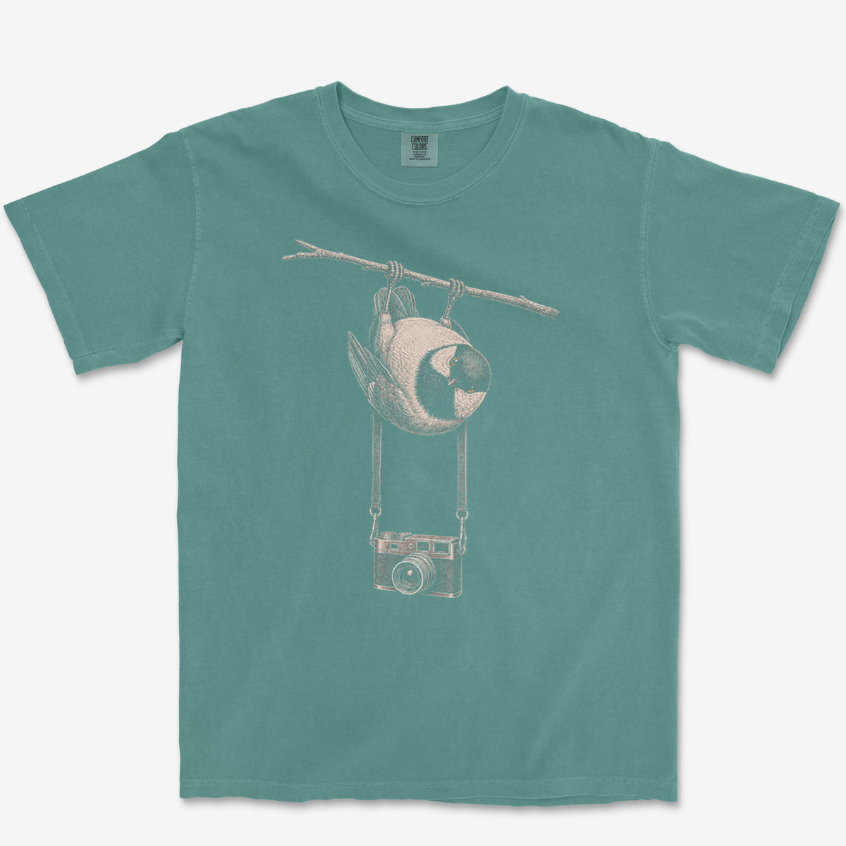 Rangefinder Chickadee Tee — blue spruce