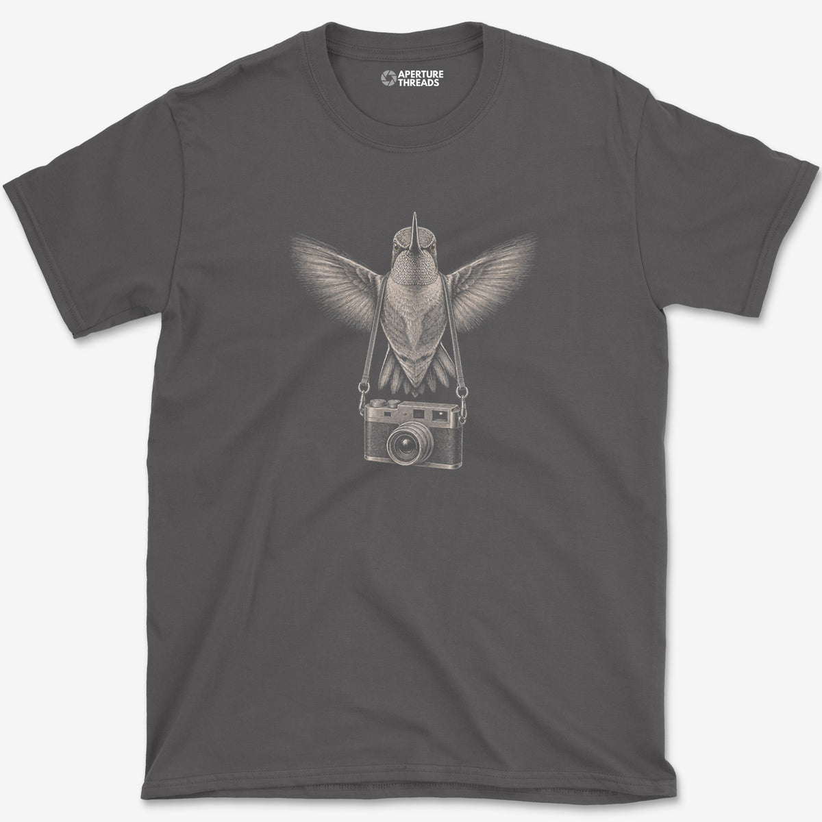Rangefinder Hummingbird T-Shirt — charcoal