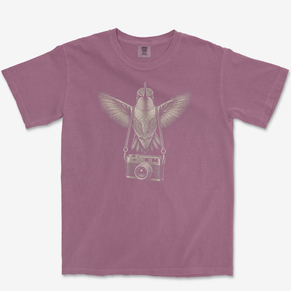 Rangefinder Hummingbird Tee — berry