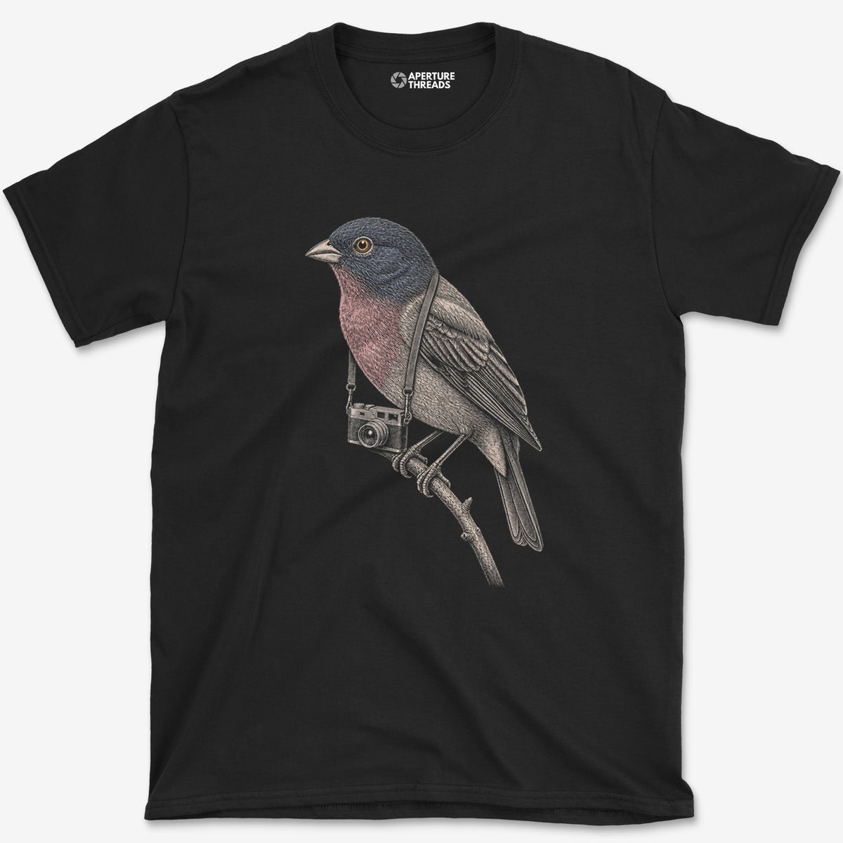 Rangefinder Painted Bunting Colour T-Shirt — black