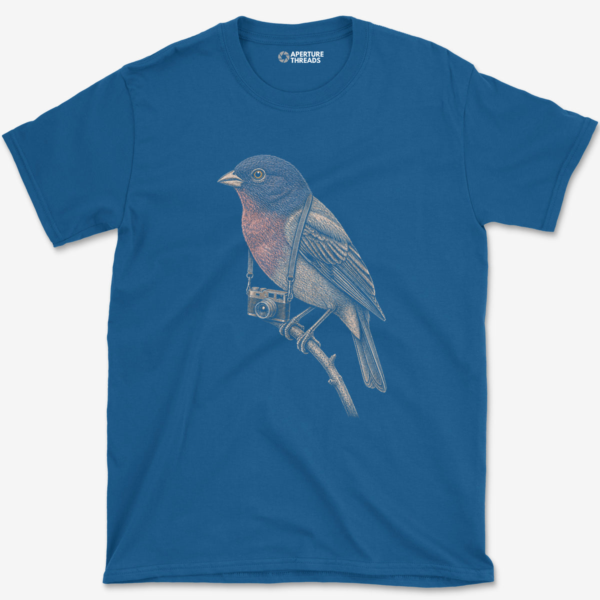 Rangefinder Painted Bunting Colour T-Shirt — royal