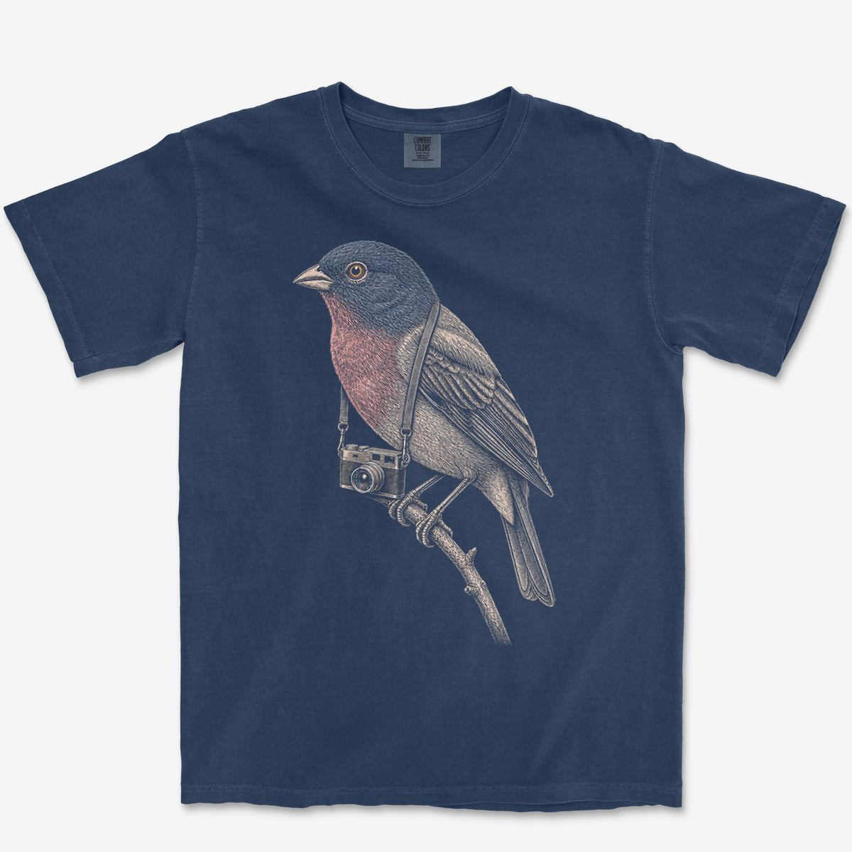 Rangefinder Painted Bunting Colour Tee — true navy