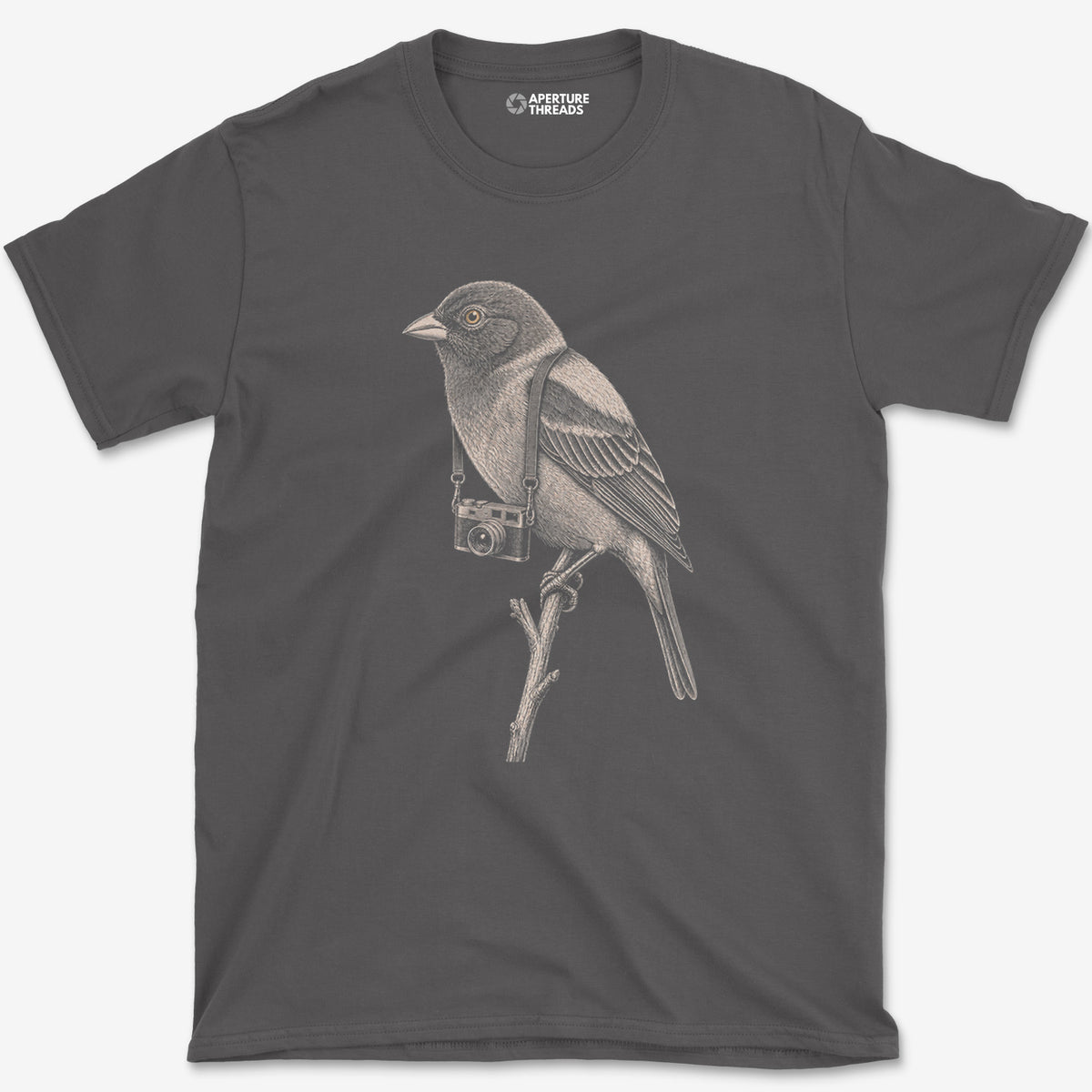 Rangefinder Painted Bunting T-Shirt — charcoal