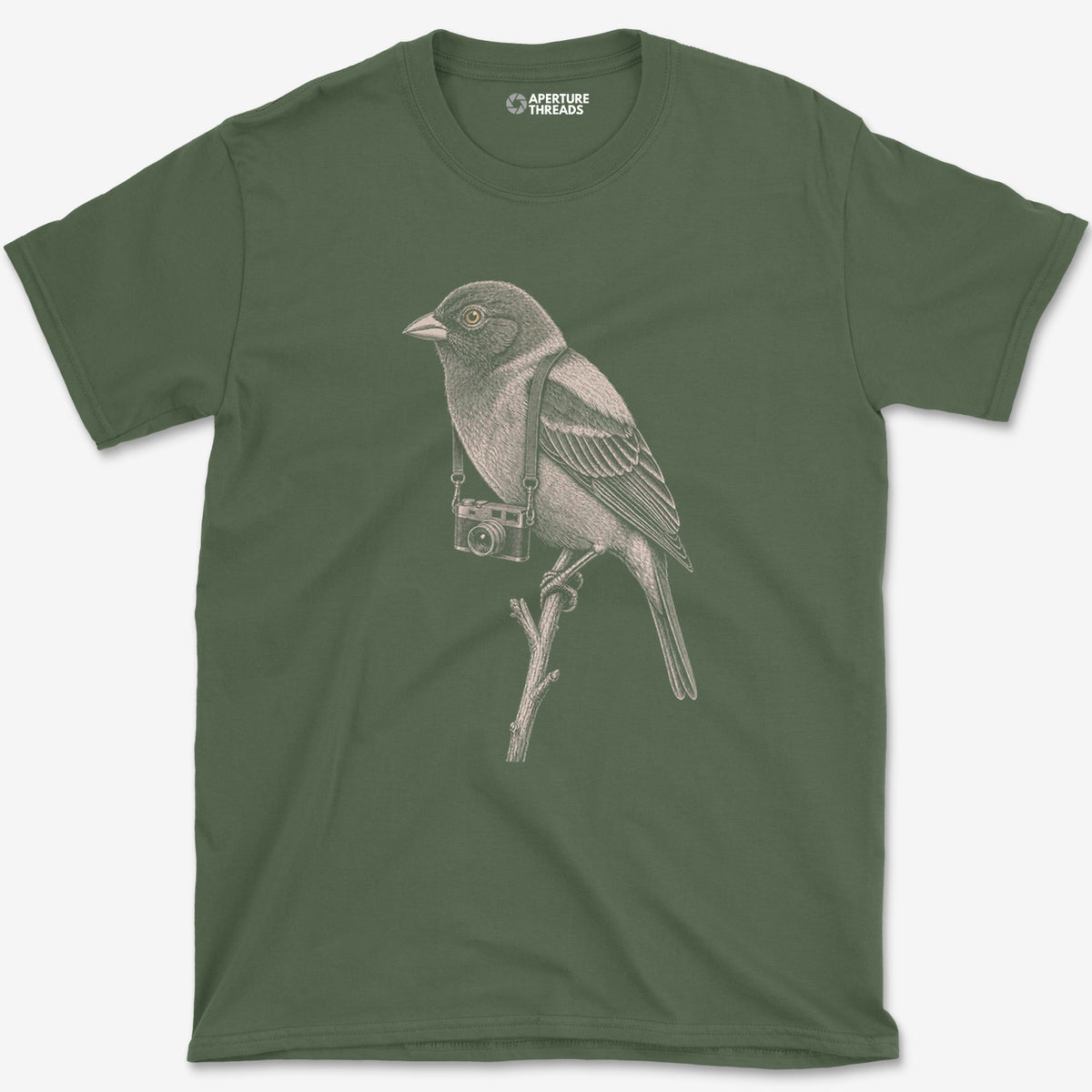 Rangefinder Painted Bunting T-Shirt — military green