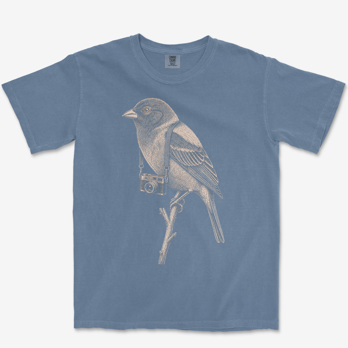 Rangefinder Painted Bunting Tee — blue jean