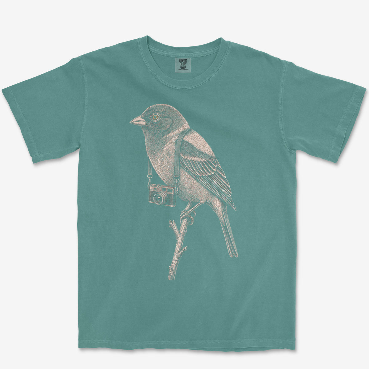 Rangefinder Painted Bunting Tee — blue spruce