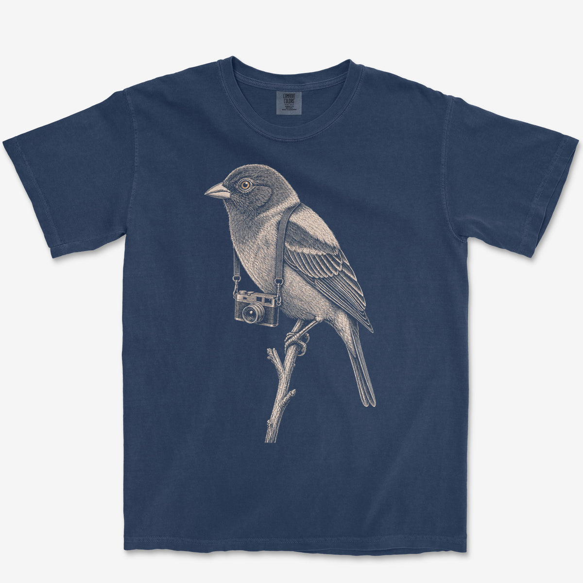 Rangefinder Painted Bunting Tee — true navy