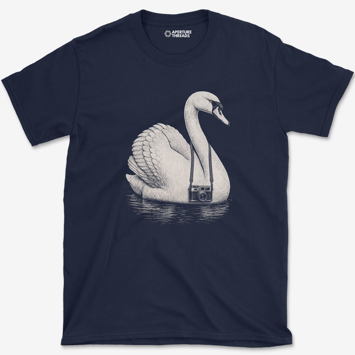 Rangefinder Swan T-Shirt — navy