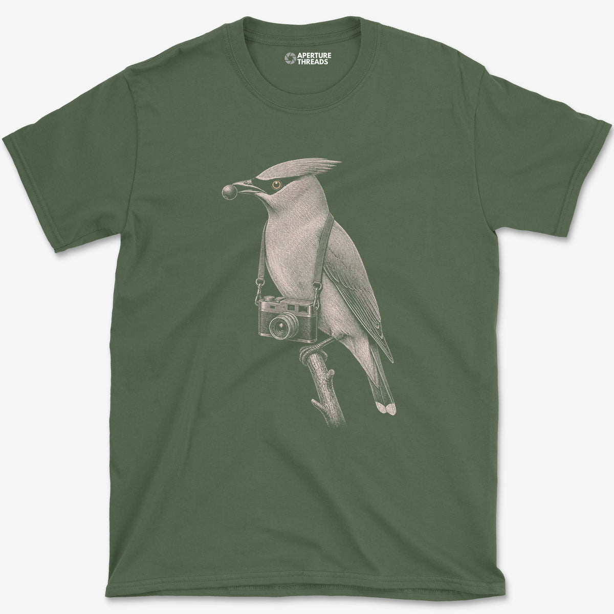 Rangefinder Waxwing T-Shirt — military green