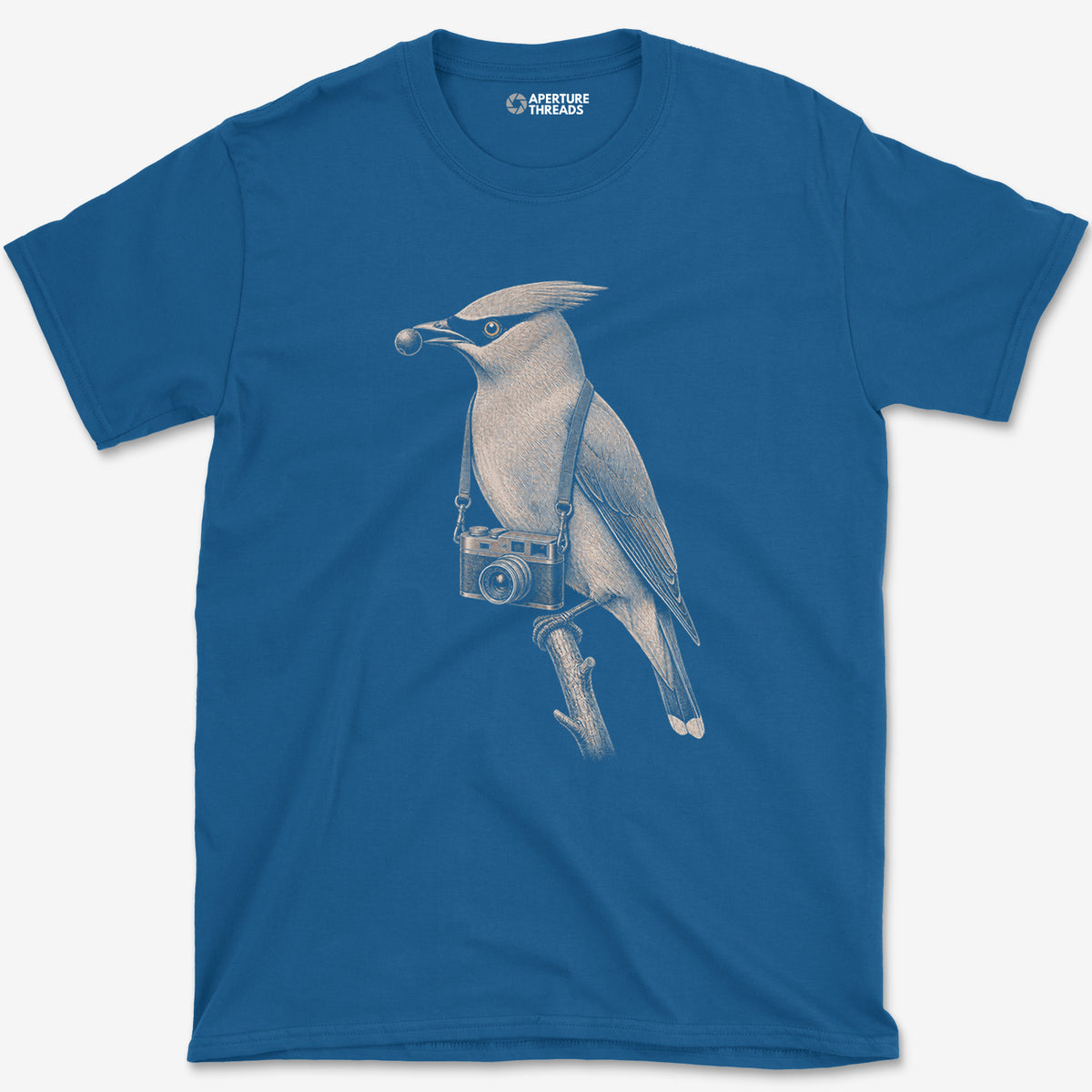 Rangefinder Waxwing T-Shirt — royal
