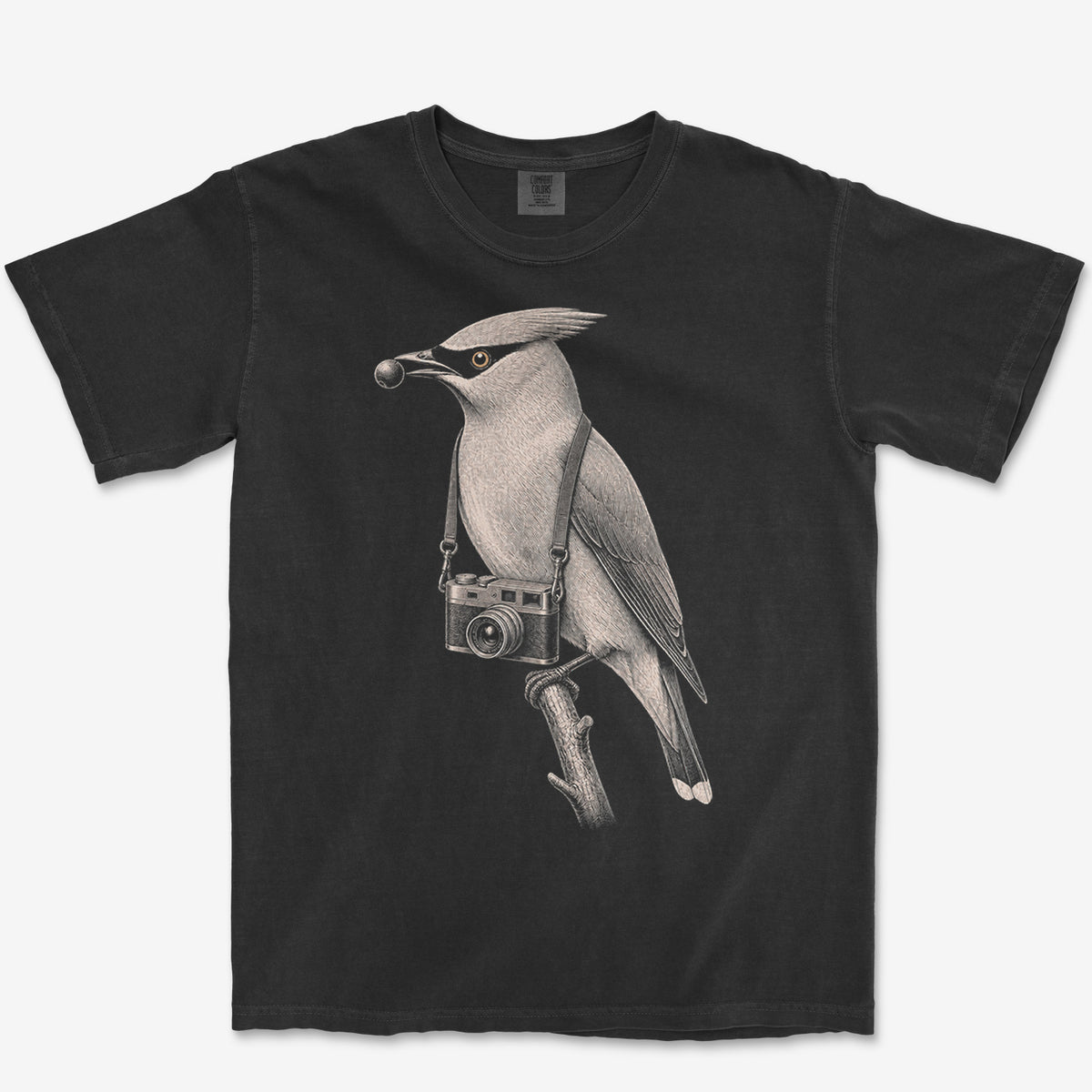 Rangefinder Waxwing Tee — black