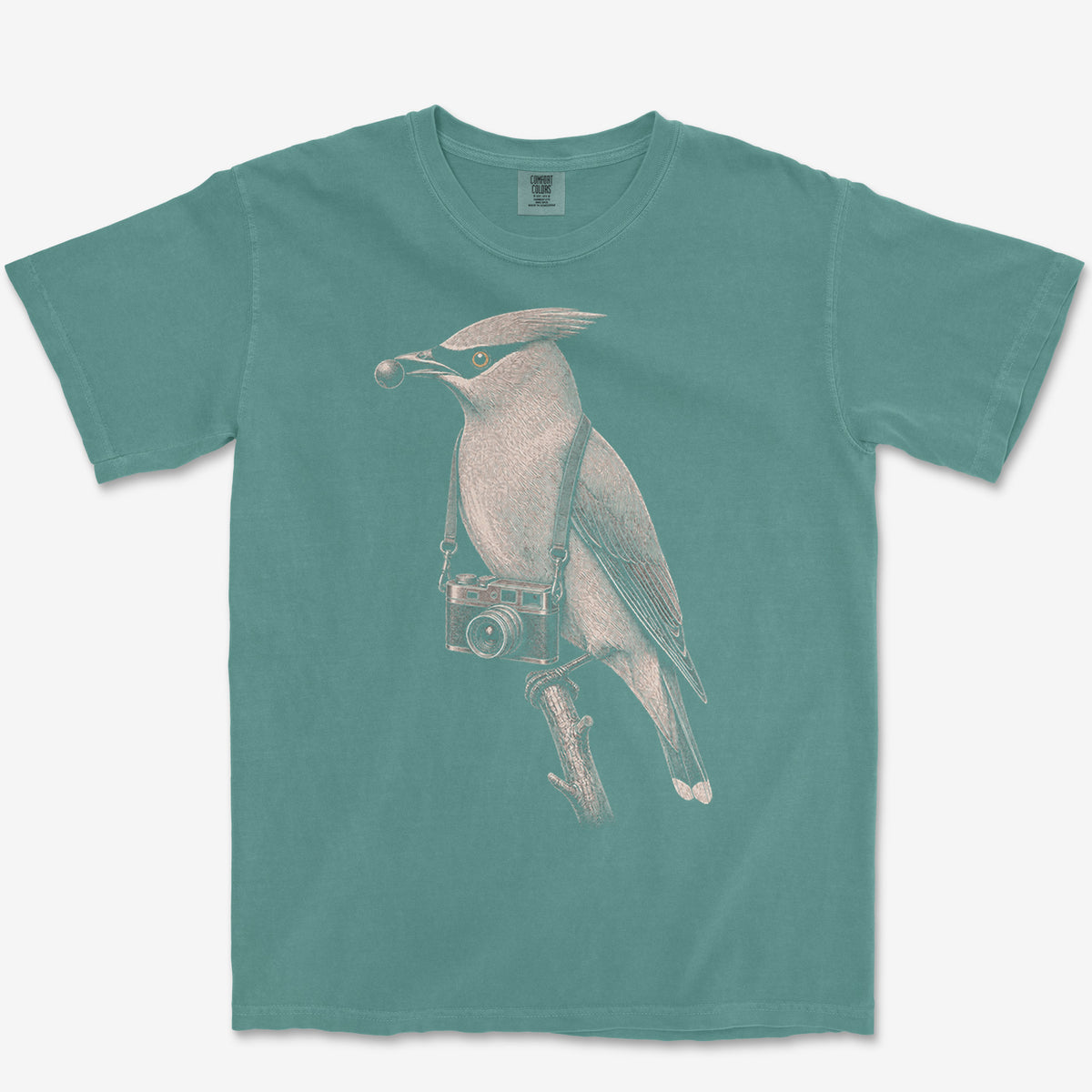 Rangefinder Waxwing Tee — blue spruce