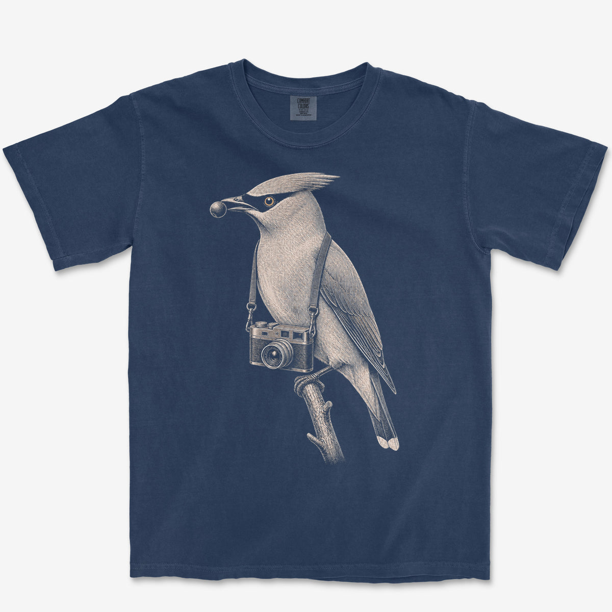 Rangefinder Waxwing Tee — true navy