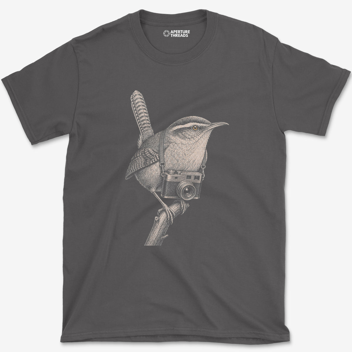 Rangefinder Wren T-Shirt — charcoal