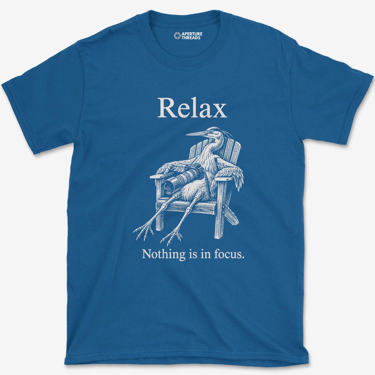 Relax Heron T-Shirt — royal