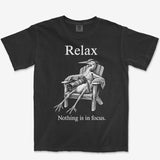 Relax Heron Tee — black