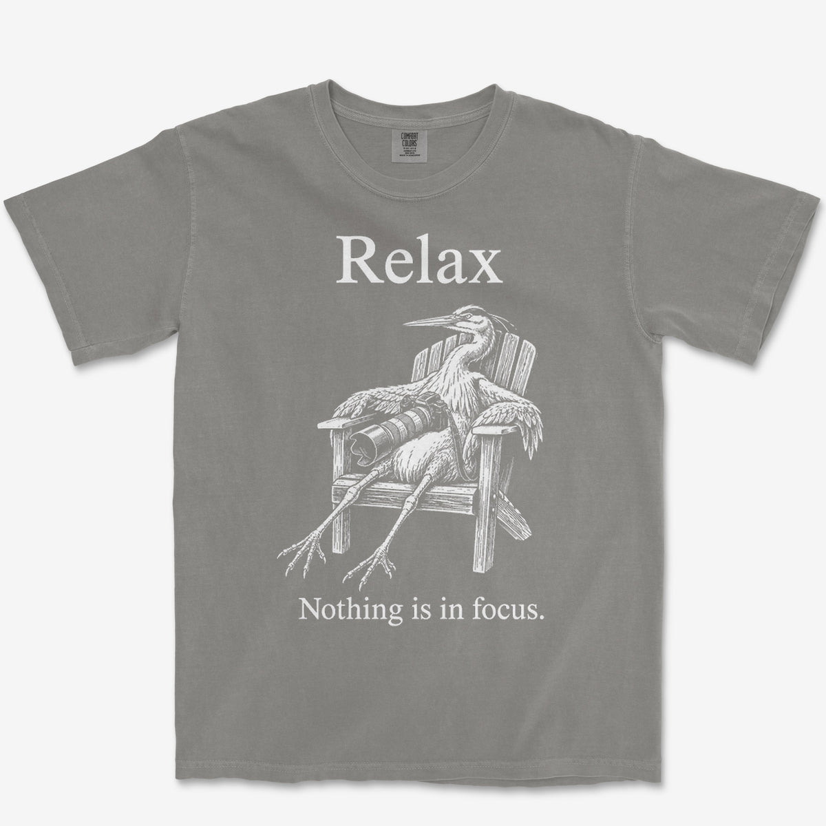 Relax Heron Tee — grey