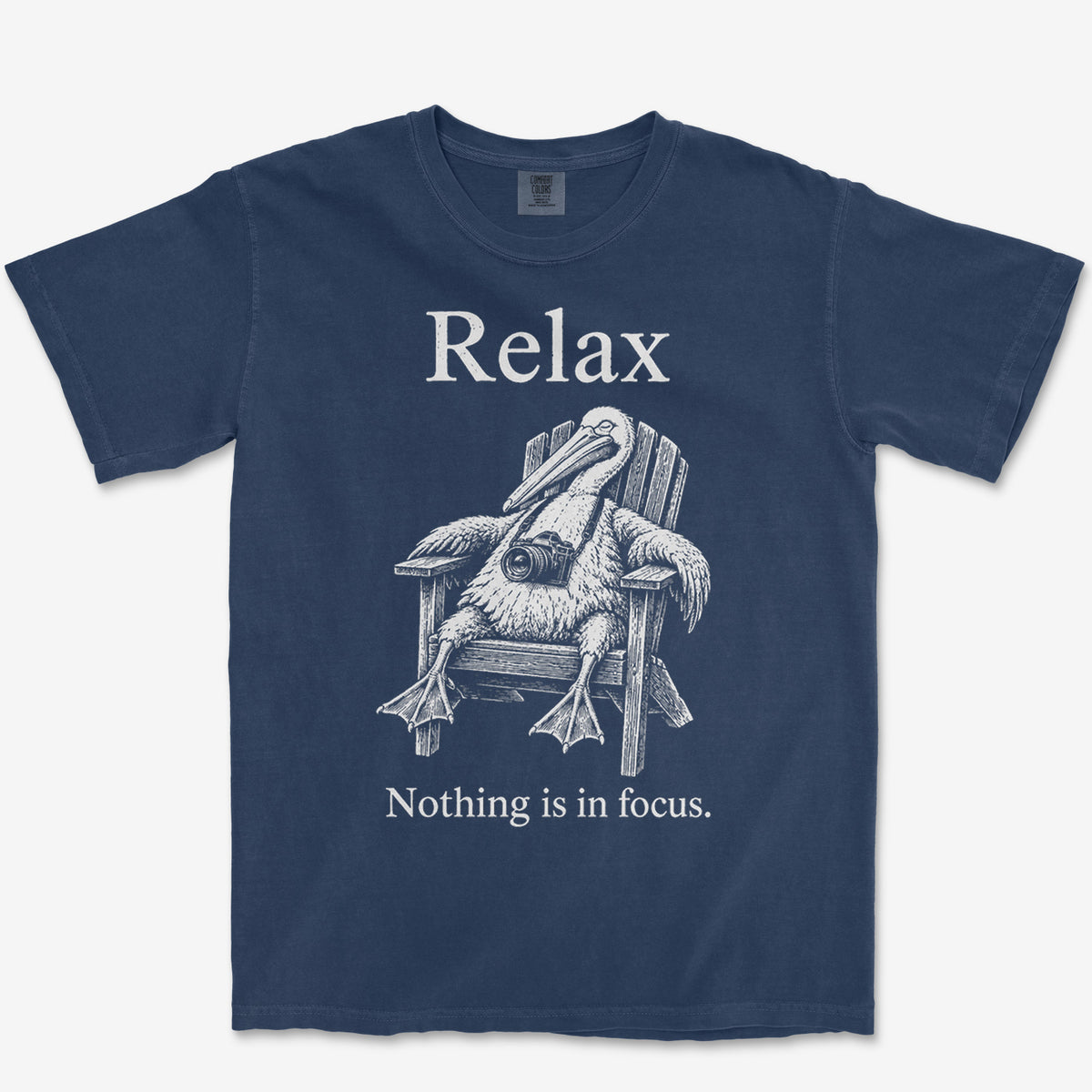 Relax Pelican Tee — true navy