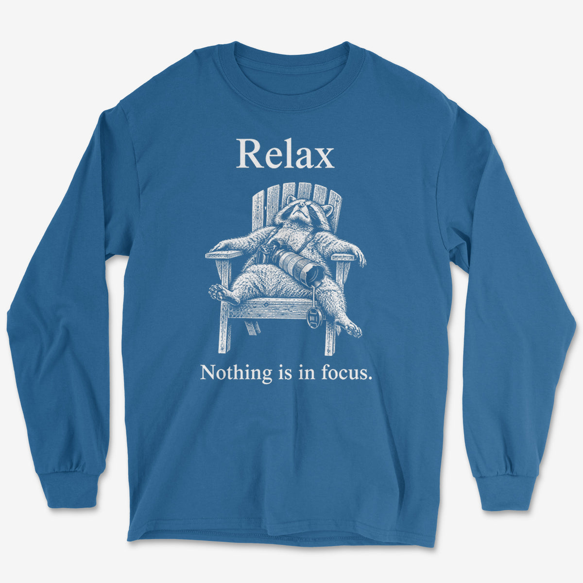 Relax Raccoon Long Sleeve Tee