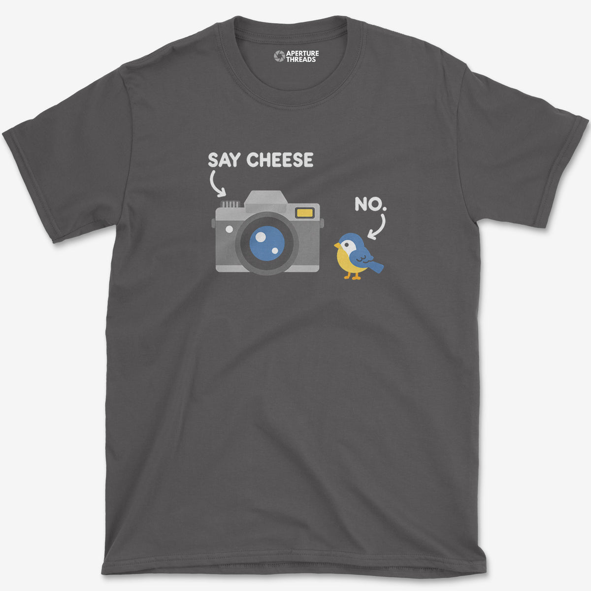 Say Cheese T-Shirt — charcoal