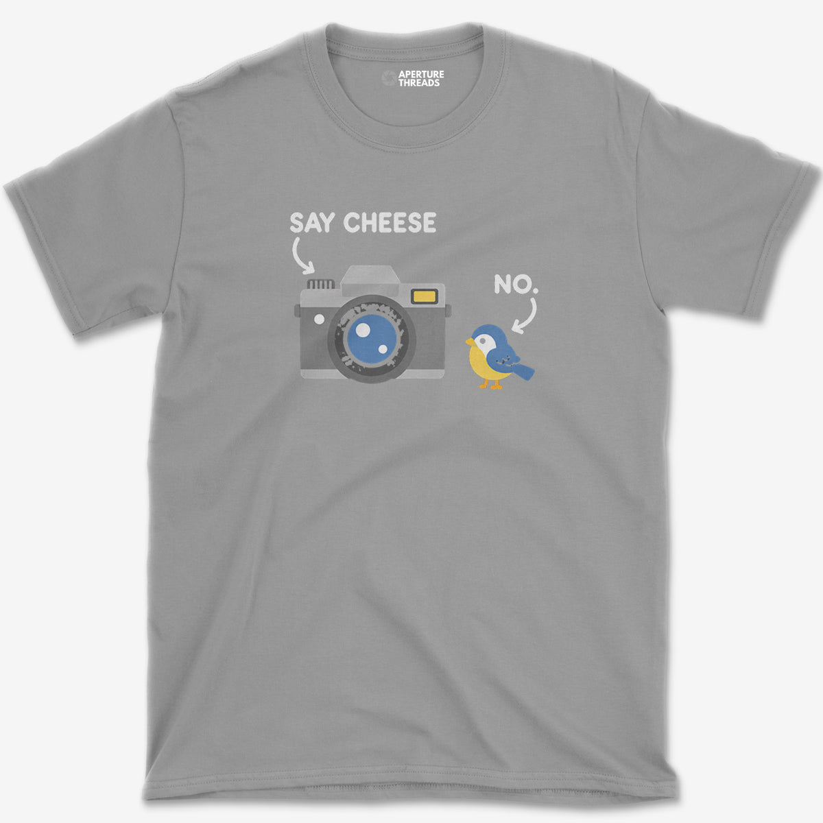 Say Cheese T-Shirt — sport grey