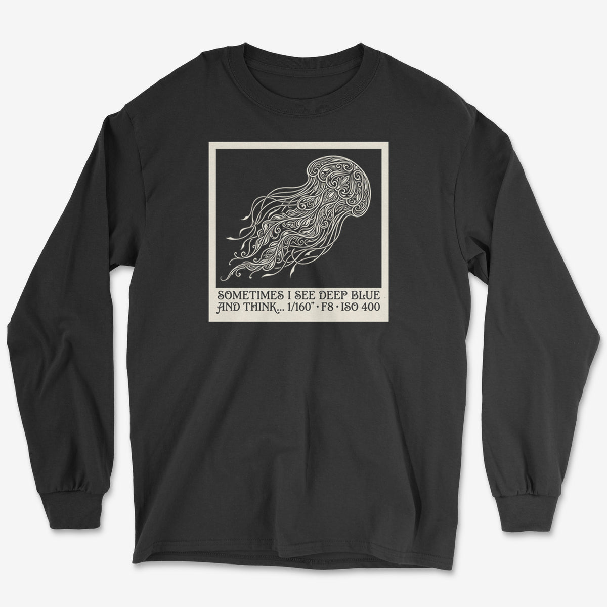 See Deep Blue Long Sleeve Tee