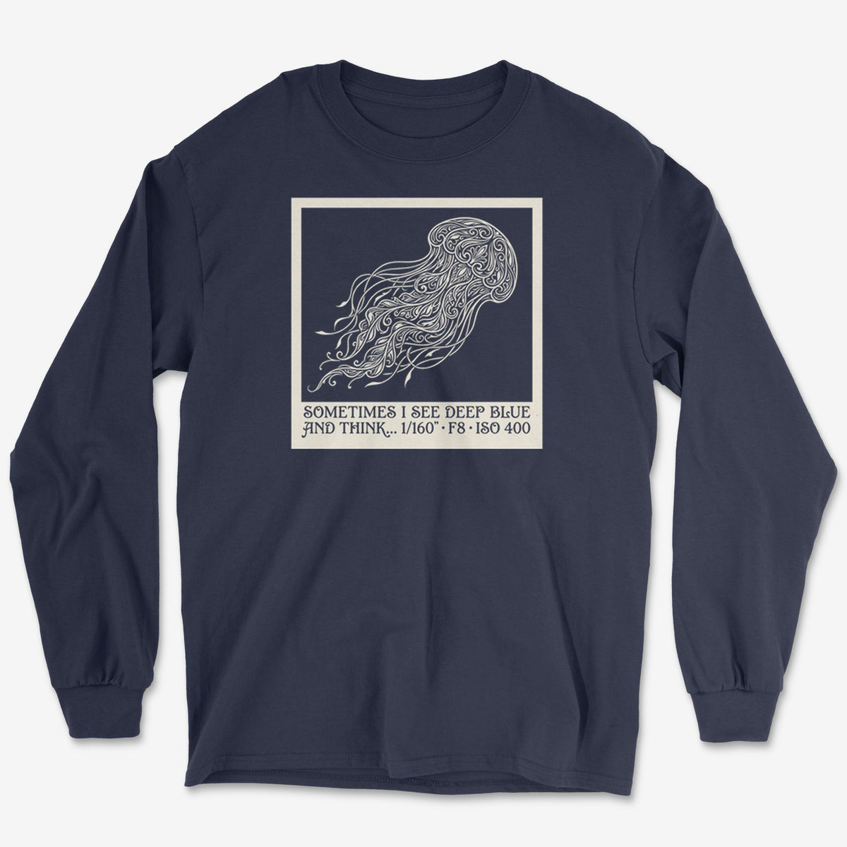 See Deep Blue Long Sleeve Tee