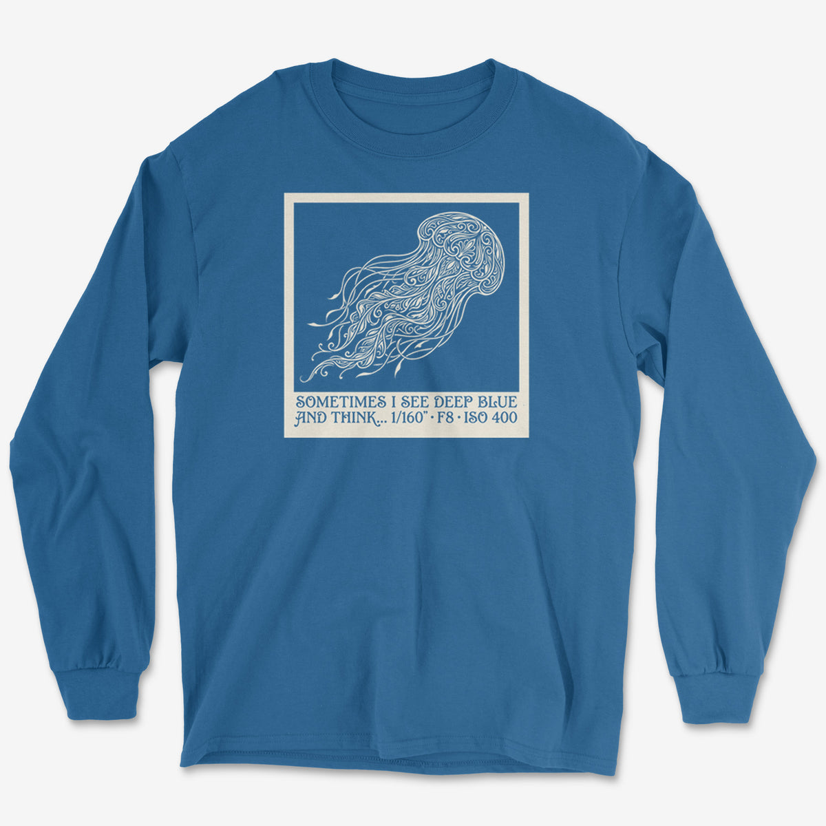 See Deep Blue Long Sleeve Tee