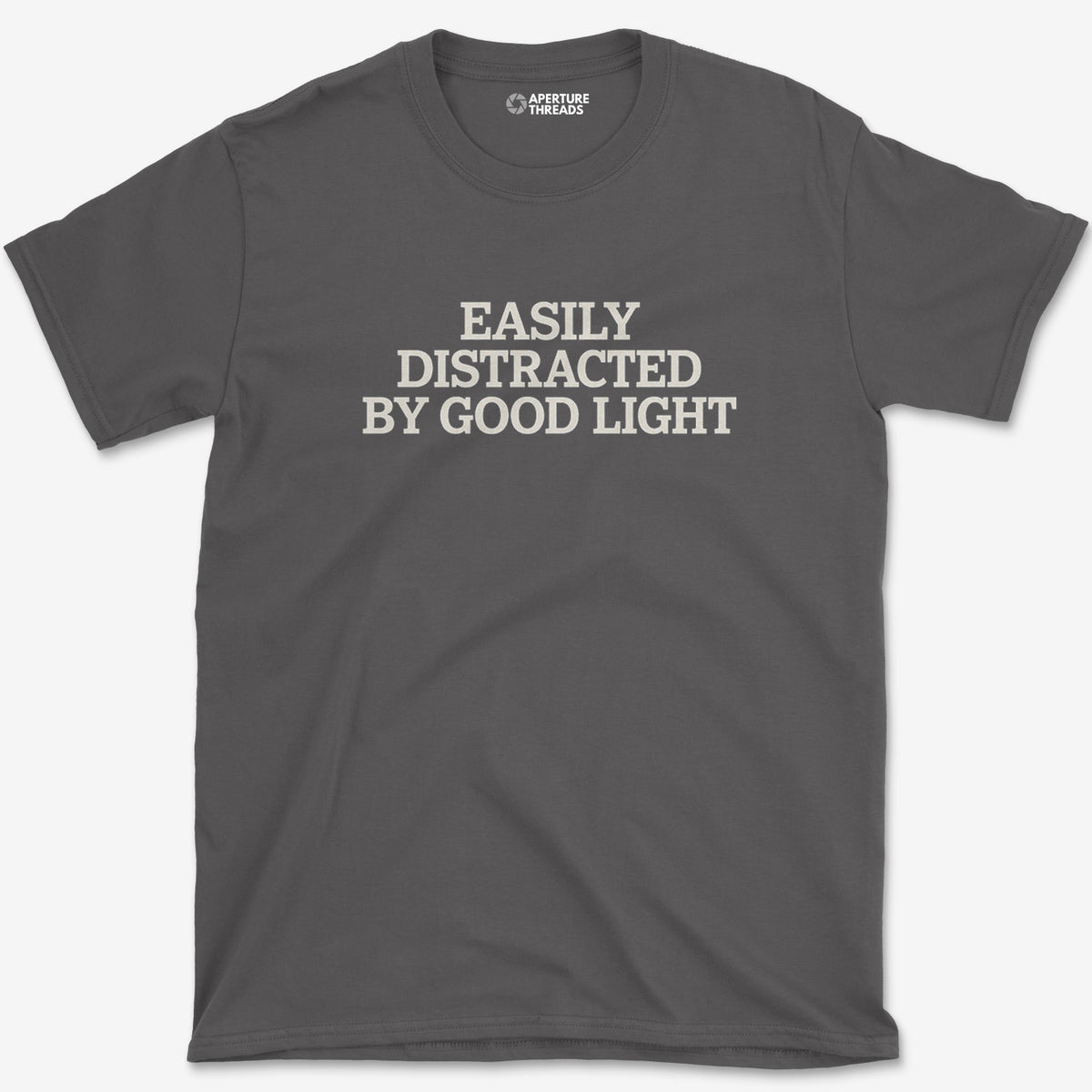 Sidetracked By Light T-Shirt — charcoal