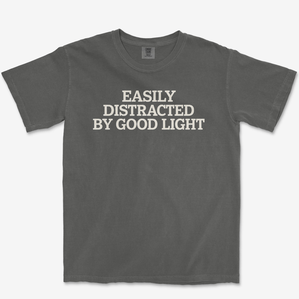 Sidetracked By Light Tee — pepper