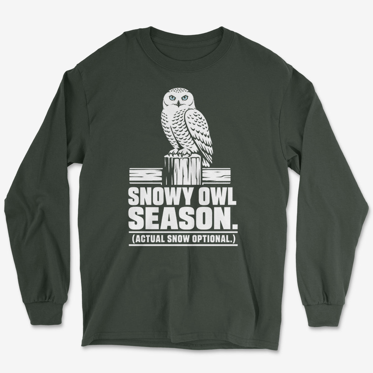 Snowy Owl Season Long Sleeve Tee