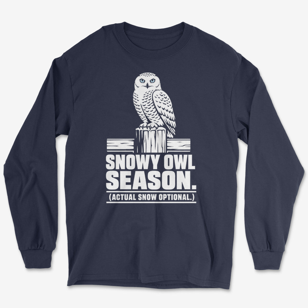 Snowy Owl Season Long Sleeve Tee