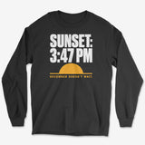 Sunset, 3:47 PM Long Sleeve Tee